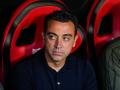 Xavi Hernández durante un partido de LaLiga con el FC Barcelona