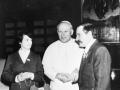 Juan Pablo II, junto a Lech Walesa y su mujer