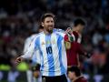 Leo Messi, en un partido con la selección argentina