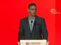 El presidente del Gobierno, Pedro Sánchez, en la cumbre de la Internacional Socialista
