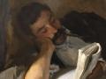 Detalle de Hombre leyendo (1908) de John Singer Sargent