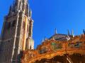 Bandera de España en la Catedral de Toledo