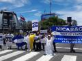 Manifestación por la libertad de Nicaragua en San José, Costa Rica