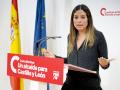 La vicesecretaria general del PSOECyL, Nuria Rubio, el pasado 3 de diciembre