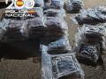 Droga incautada en la operación contra el cultivo de marihuana en Sevilla