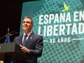 Pedro Sánchez, en la presentación de '50 años de España en Libertad'
