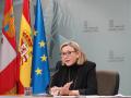 La vicepresidenta y consejera de Familia, Isabel Blanco, comparece en rueda de prensa posterior al Consejo de Gobierno.
