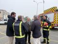 Salvador Fuentes, en su visita al parque de bomberos de Montoro