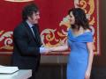 Isabel Díaz Ayuso junto a Javier Milei en la Real Casa de Correos