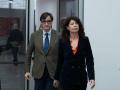 La ministra de Igualdad, Ana Redondo, y el presidente catalán, Salvador Illa