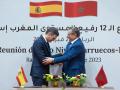 El presidente del Gobierno, Pedro Sánchez, junto al presidente de Marruecos, Aziz Akhannouch, en una imagen de archivo