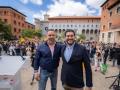 Santiago Abascal y Alejandro Nolasco, candidato a la Presidencia del Gobierno de Aragón