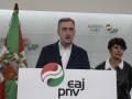 (El presidente del EBB de EAJ-PNV, Aitor Esteban, y la portavoz del PNV en el Congreso, Maribel Vaquero