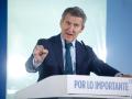 El presidente del Partido Popular, Alberto Núñez Feijóo