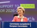 Úrsula Von der Leyen, en la comparecencia para explicar las ayudas financieras a Ucrania
