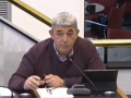 El alcalde de Guardamar del Segura, José Luis Sáez, durante su intervención en la Mesa del Agua