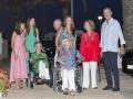 La familia real en Mallorca  con la Princesa Irene y la Princesa Tatiana