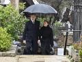 Sus Majestades los Reyes, Don Felipe de Borbón y Doña Letizia Ortiz, llegan a la catedral Ortodoxa Griega de San Andrés y San Demetrio