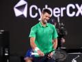 Novak Djokovic, en su estreno en el Open de Australia