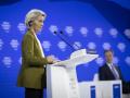 Úrsula Von der Leyen durante su intervención en el Foro Económico de Davos (Suiza)