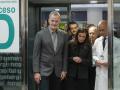 Los Reyes, a su salida del Hospital reina Sofía, donde han visitado a los heridos de  Adamuz y a sus familias
