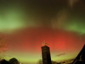 Auroras boreales sobre el condado de Cornwall, Reino Unido