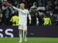 Franco Mastantuono celebra el gol ante el AS Monaco