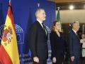 El Rey con los presidentes del Parlamento Europeo, Roberta Metsola, y de Portugal, Marcelo Rebelo de Sousa