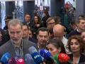 El Rey Felipe VI atiende a los medios en Adamuz
