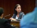 La expresidenta de Adif y ex secretaria de Estado de Transportes, Movilidad y Agenda Urbana, Isabel Pardo de Vera Posada, durante su comparecencia ante la Comisión de Investigación sobre el ‘caso Koldo’, en el Senado