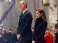 Los Reyes, en la misa por las víctimas de la dana oficiada en diciembre de 2024 en la Catedral de Valencia