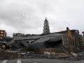 Derrumbe del antiguo edificio garaje Garnelo en el centro de Ponferrada (León)