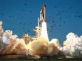 Despegue del transbordador espacial Challenger el 28 de enero de 1986