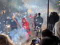 Imagen de un correfoc en las fiestas de Campanar.