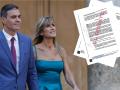 El presidente del Gobierno, Pedro Sánchez, junto a su mujer, Begoña Gómez