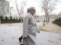 La investigada Carmen Pano a su llegada a la Audiencia Nacional