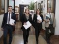 Imagen de la presidenta de la Diputación, Marta Barrachina, junto a los vicepresidentes