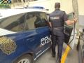 Policía a las puertas de la Jefatura de Palma