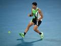 Carlos Alcaraz celebra un punto en la final del Open de Australia 2026