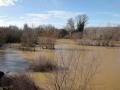 Crecida del río Esla a su paso por Valencia de Don Juan (León), en una imagen de archivo
