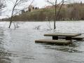 Crecida del río Águeda a su paso por Ciudad Rodrigo (Salamanca)