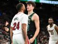 Hugo González se encaró con Norman Powell en el Boston Celtics - Miami Heat