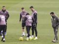 Álvaro Arbeloa, durante un entrenamiento del Real Madrid