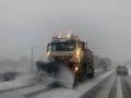 Una máquina quitanieves, este sábado, en la provincia de León