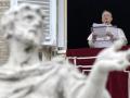 El Papa León XIV, este mediodía, durante el rezo del Ángelus