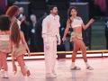 Bad Bunny durante su actuación en la Superbowl