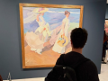 Imagen de Christian Gálvez en la exposición de Sorolla en Valencia.