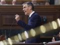 Pedro Sánchez, durante su intervención