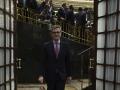 El ministro Félix Bolaños, saliendo del hemiciclo del Congreso este jueves