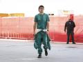 Lance Stroll, antes de subirse al AMR26 durante los tests de pretemporada